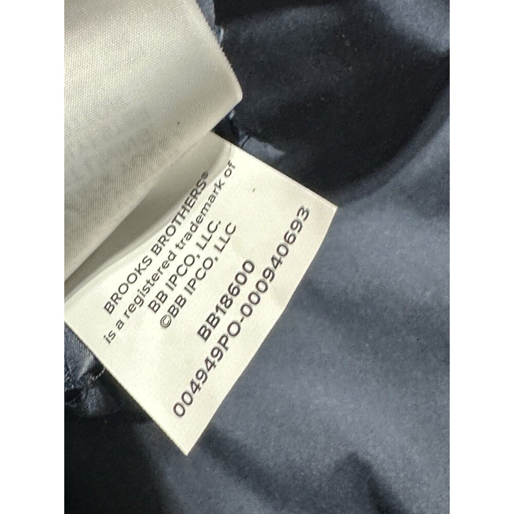 Brooks Brothers Navy Blue Diamond Quilted Jacket Mens Size Small **MJ LOGO** - Picture 10 of 11
